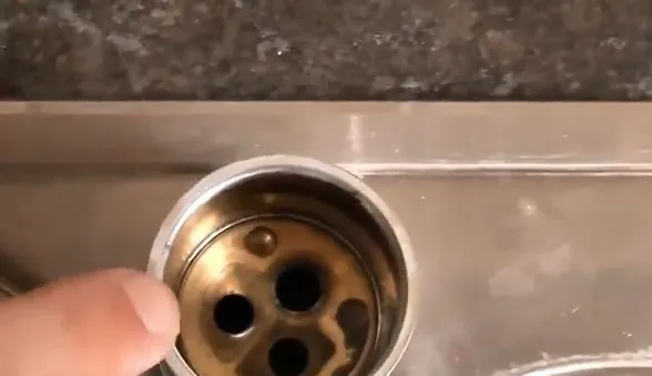 Kitchen faucet cartridge stem exposed for replacement