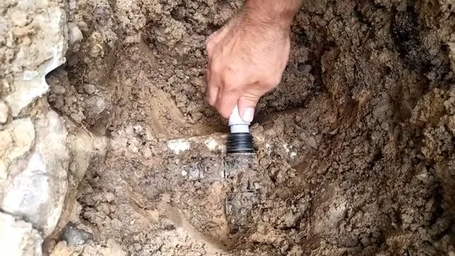 Short PEX water line piece measured for a repair