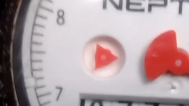 Water meter dial checked before a leak test